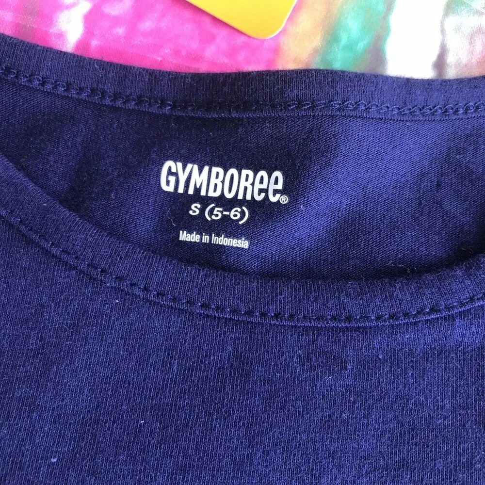 Gymboree Girls Tunic Size S 5‎ 6 North Pole Party Snowflake Print Navy Blue NEW